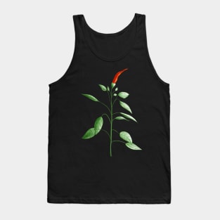 Hot Chili Pepper Plant Botanical Drawing Tank Top